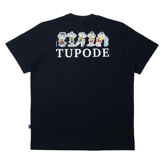 CAMISETA TUPODE EVOLUCAO CASCAO PRETO