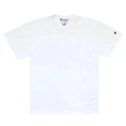 CAMISETA CHAMPION ATH BASIC C EMBROIDERY LOGO TST OFF WHITE