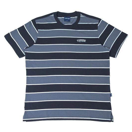 CAMISETA TUPODE LISTRADA JEANS SCH PRETO CINZA