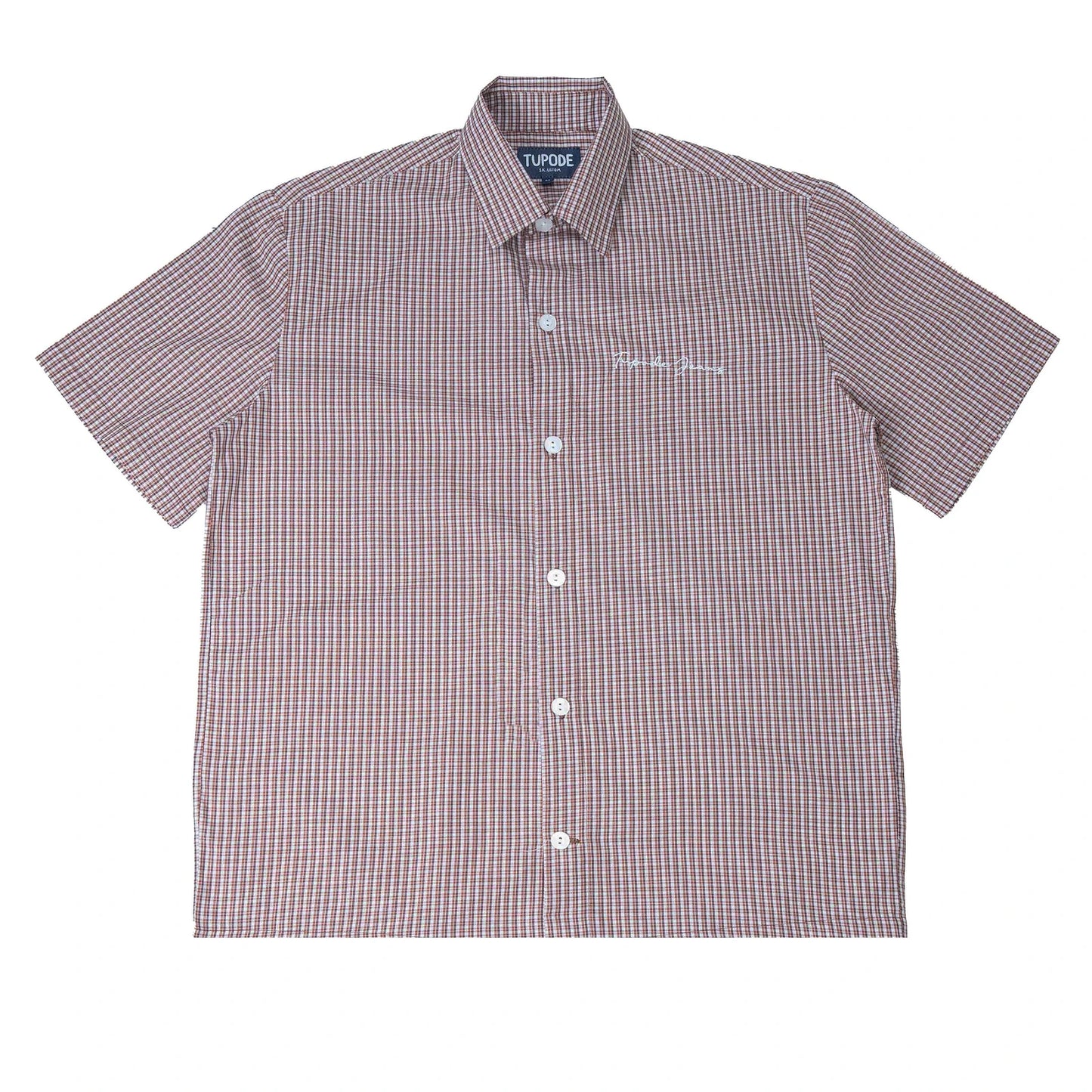 CAMISA TUPODE XADZ SAN MARROM MANGA CURTA