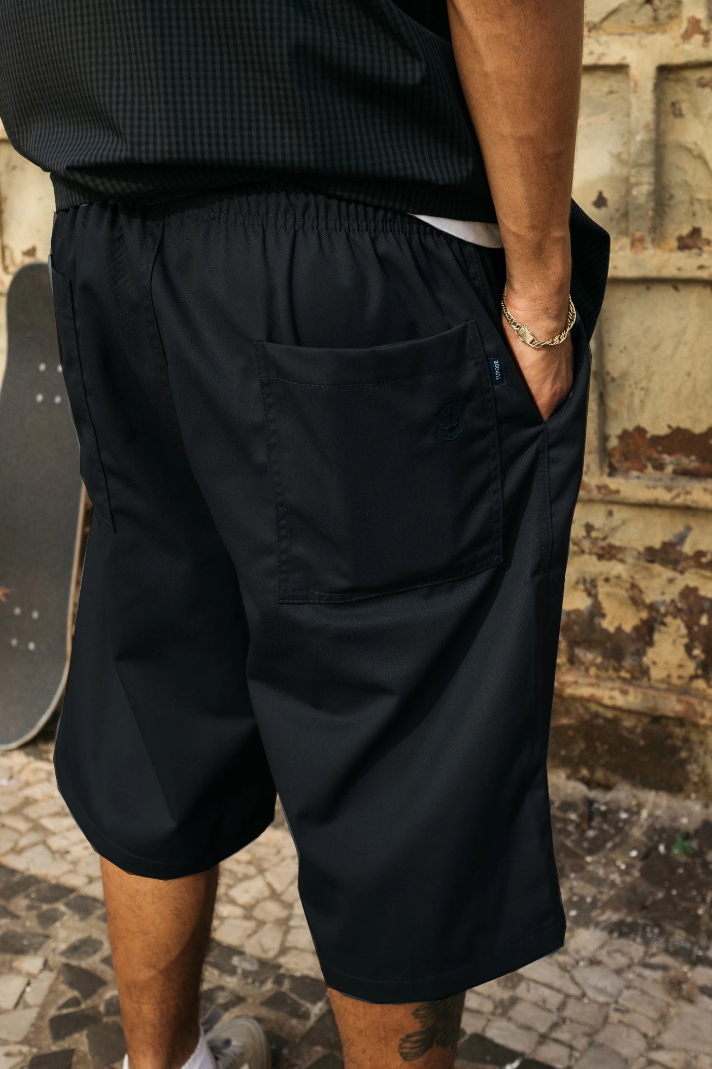 BERMUDA TUPODE LEISURE FATIGUE PRETO