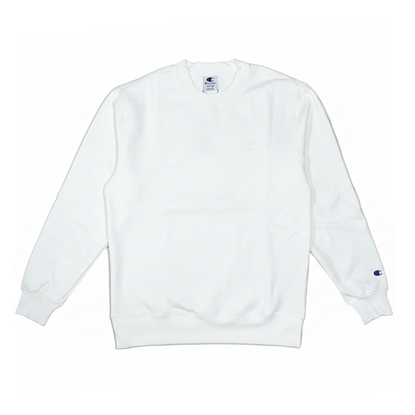 MOLETOM CHAMPION CREWNECK ATHLETIC C LOGO OFF WHITE