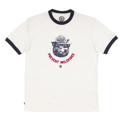 CAMISETA ELEMENT SBXE RINGER OFF WHITE