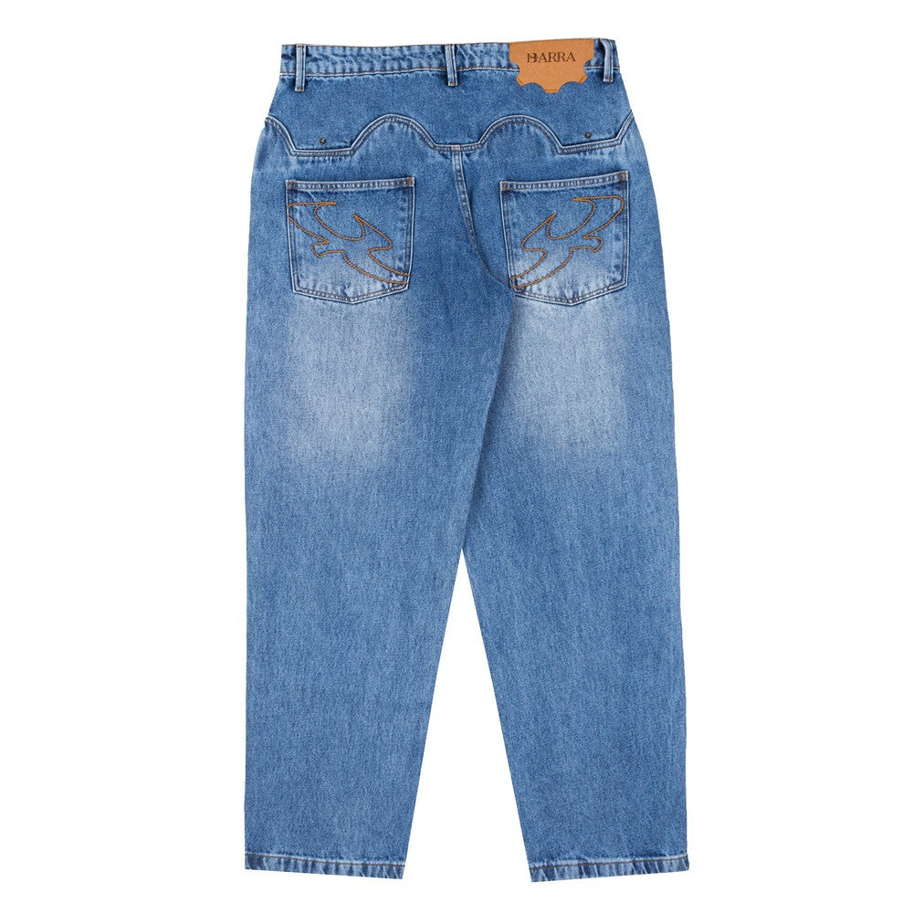 CALÇA BARRA CREW JEANS CLASSICA AZUL