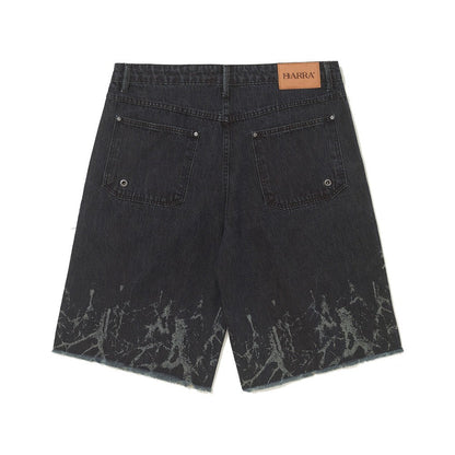 BERMUDA JEANS BARRA RAIZES PRETA