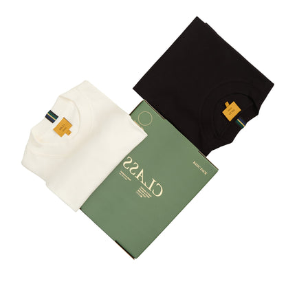 CAMISETA CLASS BASIC PACK BLACK/OFF-WHITE
