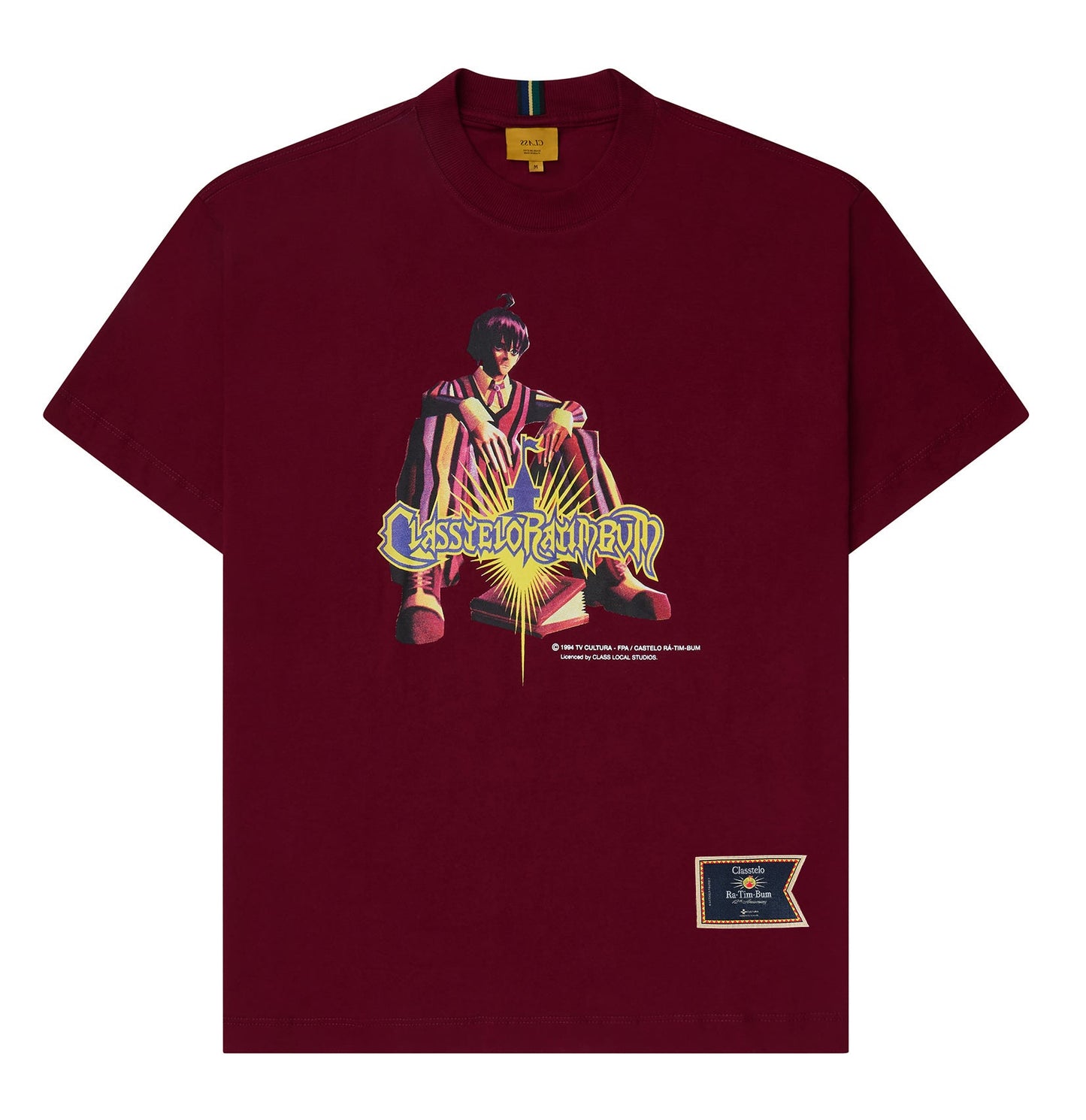 CAMISETA CLASS x CASTELO RA-TIM-BUM NINO BURGUNDY