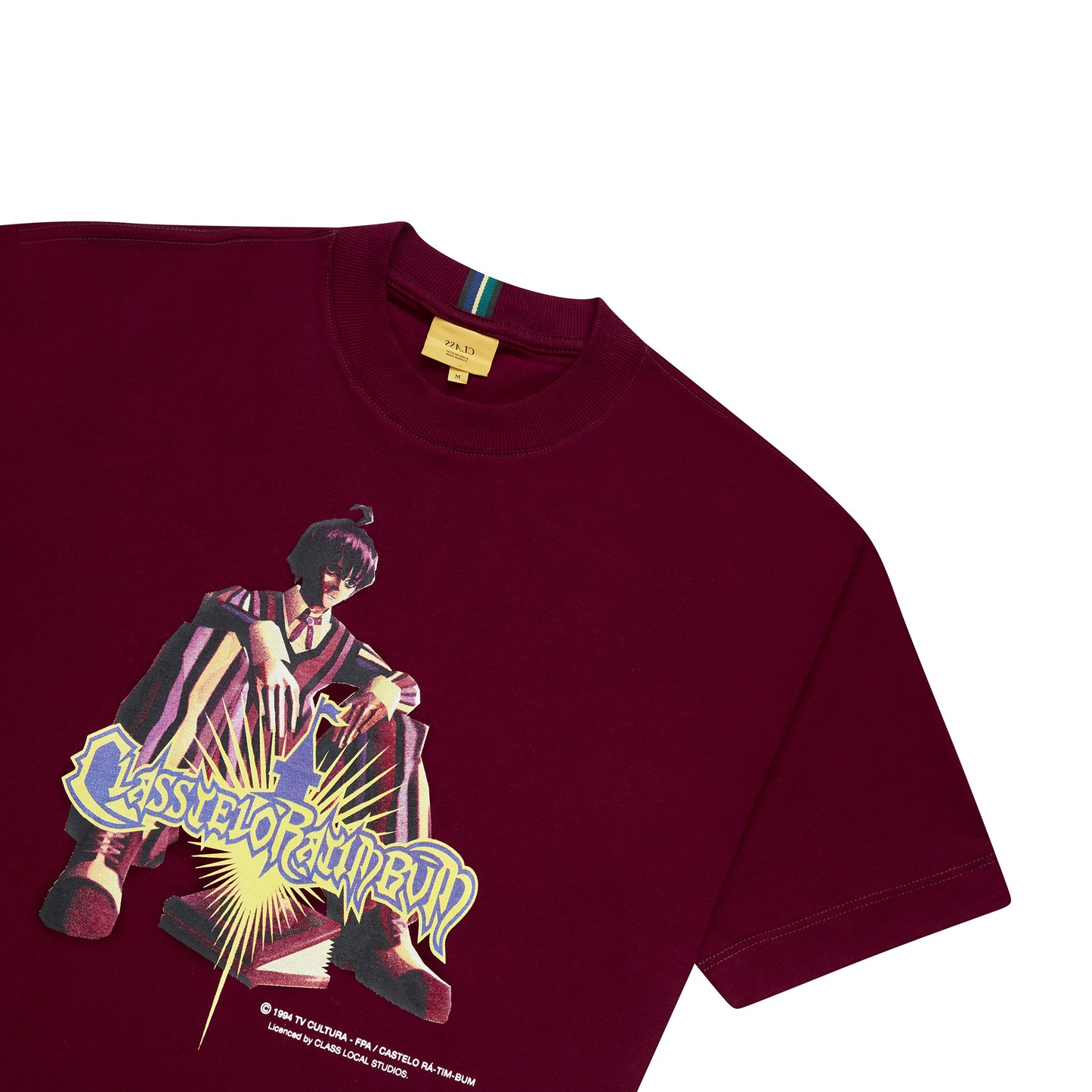 CAMISETA CLASS x CASTELO RA-TIM-BUM NINO BURGUNDY