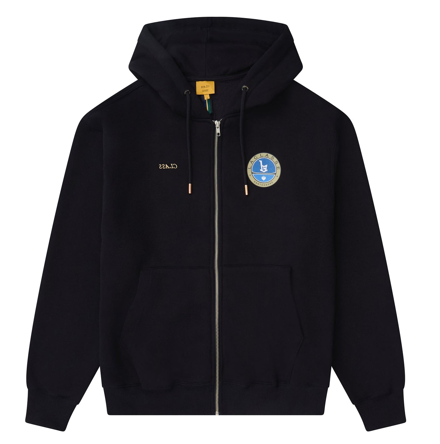 MOLETOM CLASS ZIPPER BERTONE BLACK