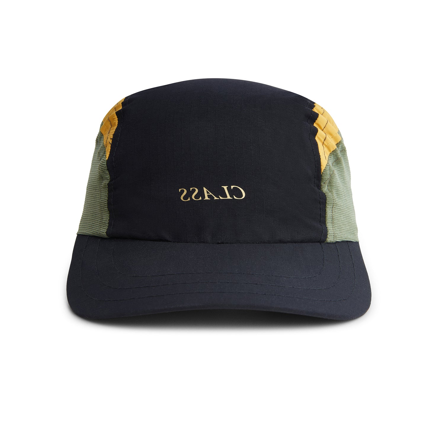 BONÉ CLASS 3 PANEL HAT INVERSO BLACK/GREEN/MOSTARD