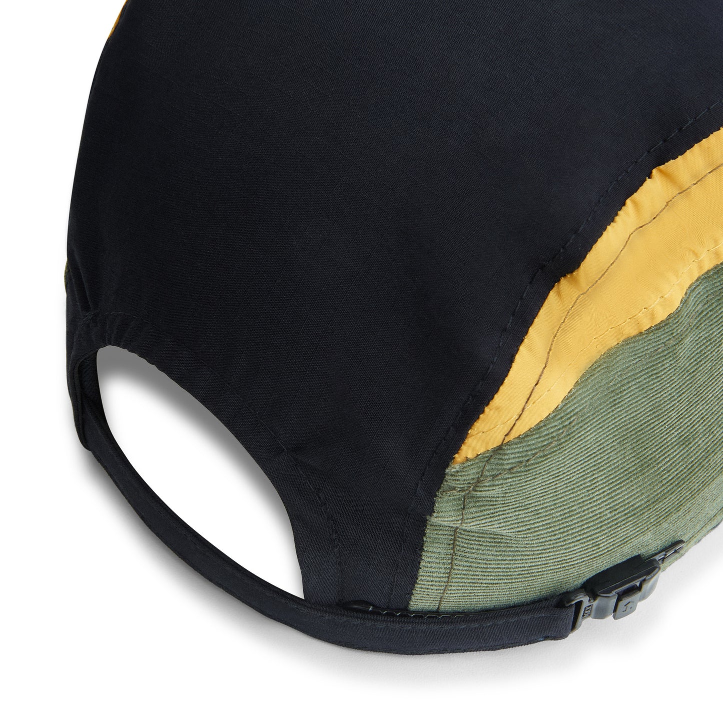 BONÉ CLASS 3 PANEL HAT INVERSO BLACK/GREEN/MOSTARD