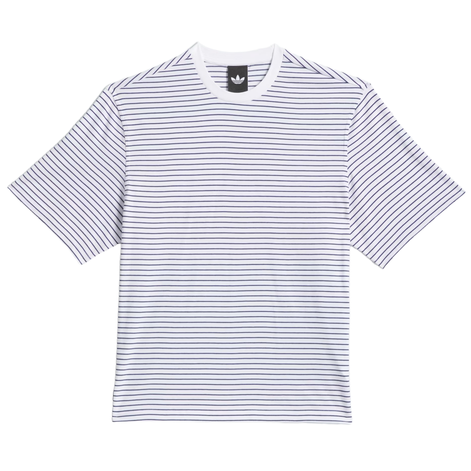 CAMISETA ADIDAS YARN DYE WHITE/DARK BLUE