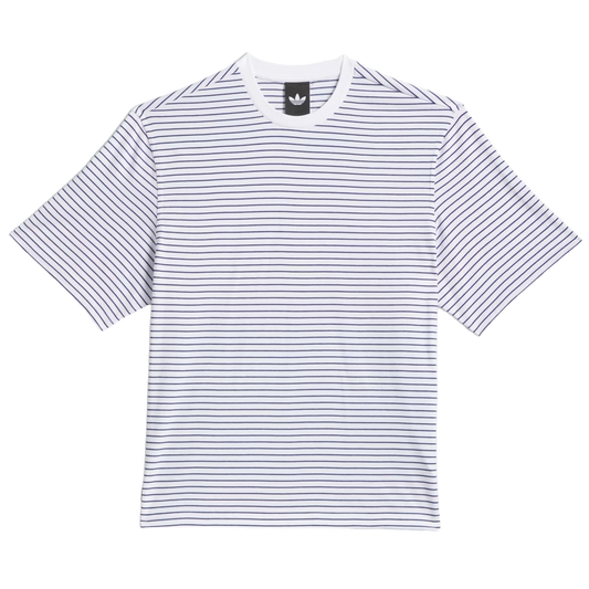 CAMISETA ADIDAS YARN DYE WHITE/DARK BLUE