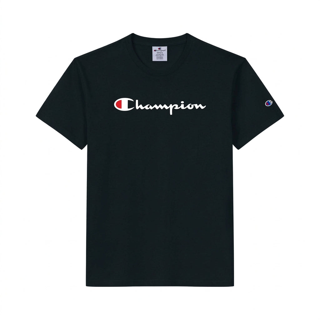 CAMISETA CHAMPION WMNS SCRIPT LOGO INK BLACK - foto 1