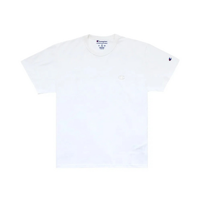 CAMISETA CHAMPION ATH BASIC C EMBROIDERY LOGO TST OFF WHITE
