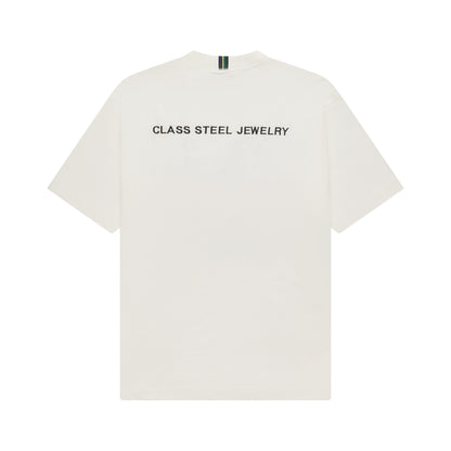 CAMISETA CLASS BASIC STEEL JEWELRY OFF WHITE