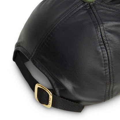 BONÉ CLASS POLO HAT PIPA LEATHER BLACK