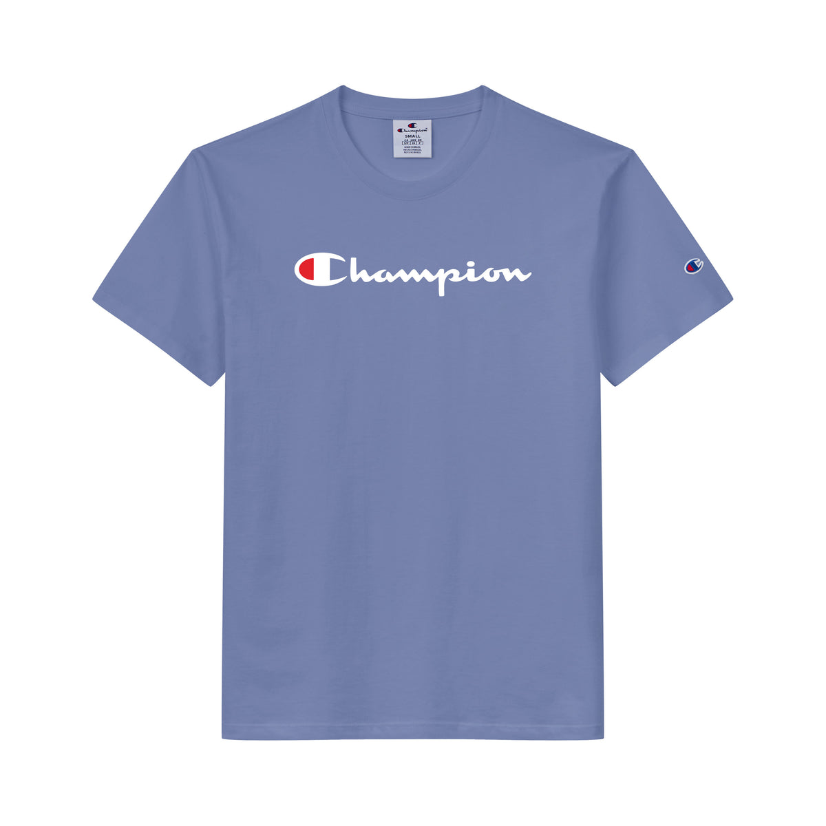 CAMISETA CHAMPION WMNS SCRIPT LOGO INK DUSTY BLUE - foto 1