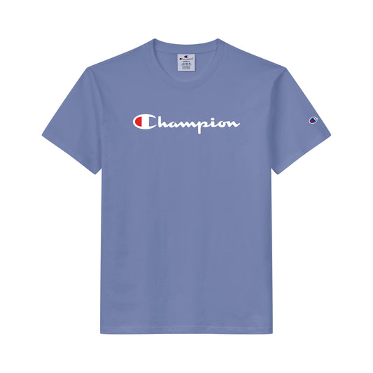 CAMISETA CHAMPION WMNS SCRIPT LOGO INK DUSTY BLUE - foto 1