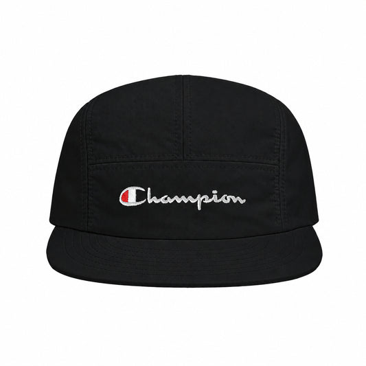 BONÉ CHAMPION 5 PANEL MICRO MINI SCRIPT BLACK - foto 1