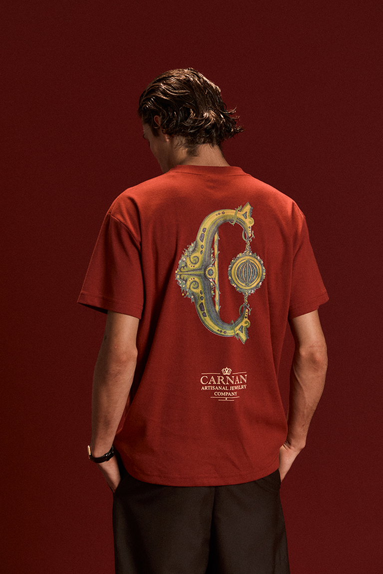 CAMISETA CARNAN JEWELRY HEAVY  BURGUNDY