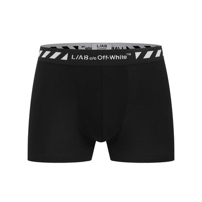 PACK CUECA OFF-WHITE L/AB DIAGS TRUNK 3 POL. BLACK