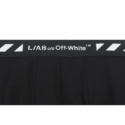 PACK CUECA OFF-WHITE L/AB DIAGS BOXER 6 POL. COM ABERTURA BLACK