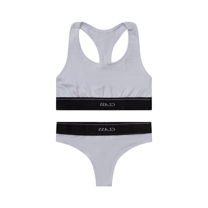 BRALETTE N THONG CLASS INVERSO WHITE