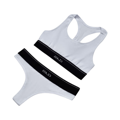 BRALETTE N THONG CLASS INVERSO WHITE