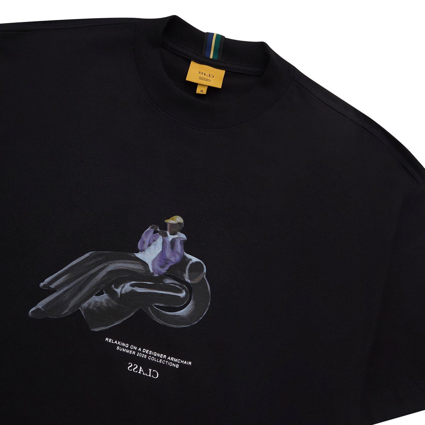 CAMISETA CLASS "DESIGNER ARMCHAIR" BLACK