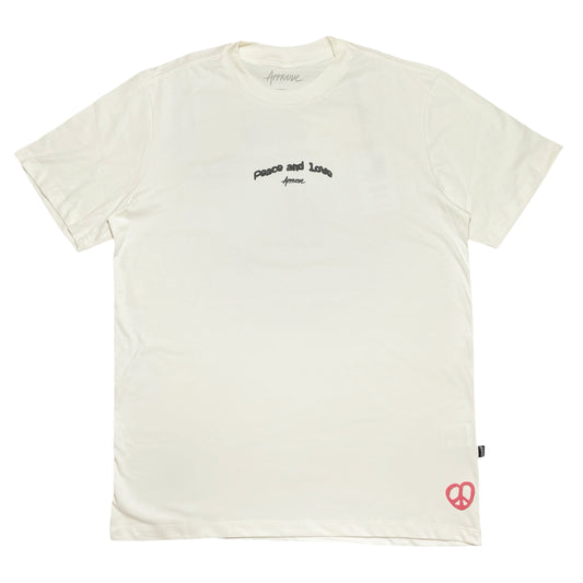 CAMISETA APPROVE PEACE AND LUV OFF WHITE