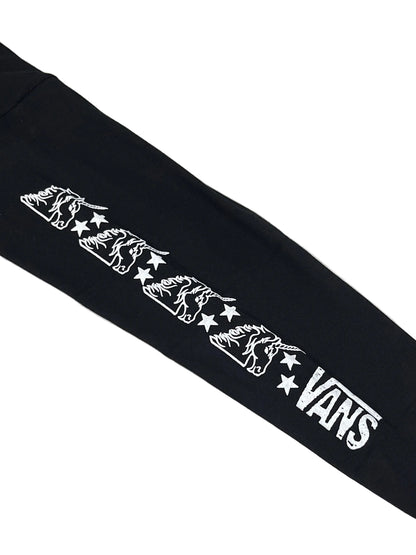 CAMISETA LONGSLEEVE VANS THROWBACK MIXER BLACK
