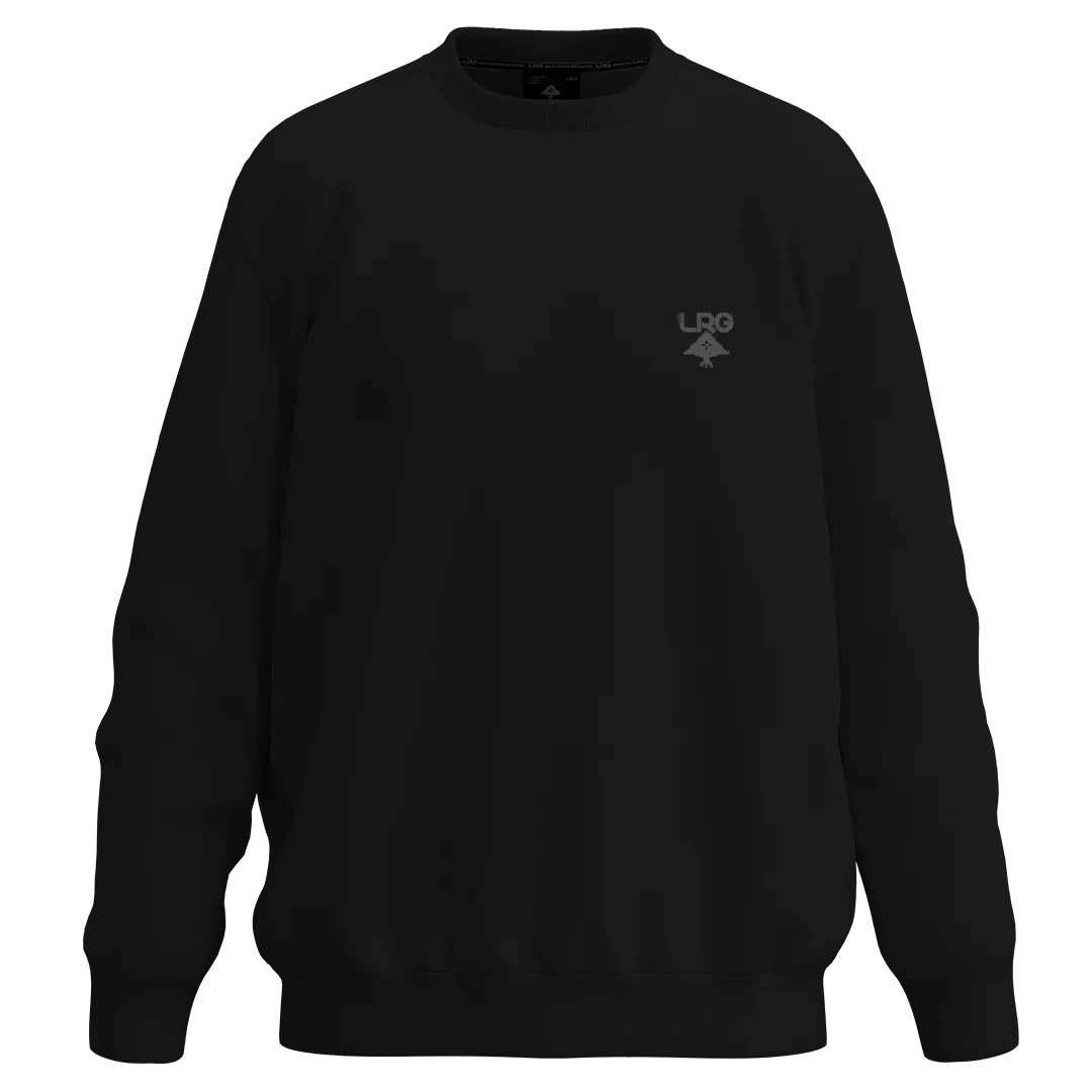 MOLETOM LRG CARECA LOGO PLUS CREW PRETO