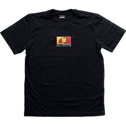 CAMISETA ELLESSE LOGO TRICOLOR PRETO