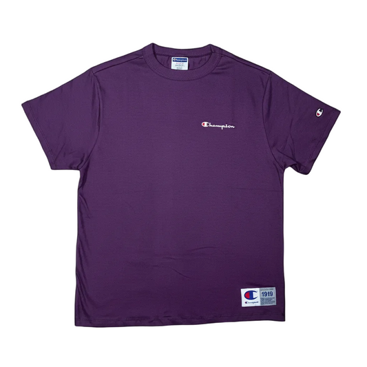 CAMISETA CHAMPION MINI LOGO SCRIPT EMB PURPLE