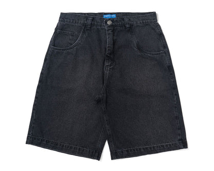 BERMUDA TROPICALIENTS JEANS BLACK WATER PRETO DESBOTADO