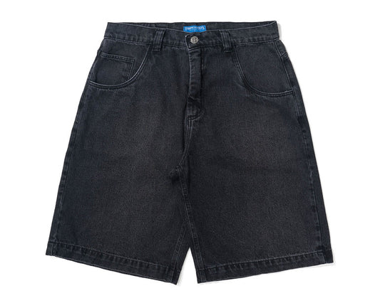 BERMUDA TROPICALIENTS JEANS BLACK WATER PRETO DESBOTADO