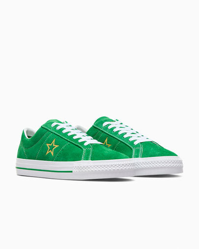 TENIS CONVERSE ONE STAR PRO GREEN/WHITE/GOLD