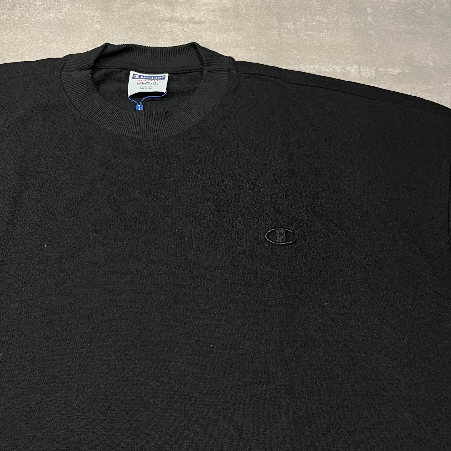 CAMISETA OVERSIZED CHAMPION TERRY C LOGO BLACK