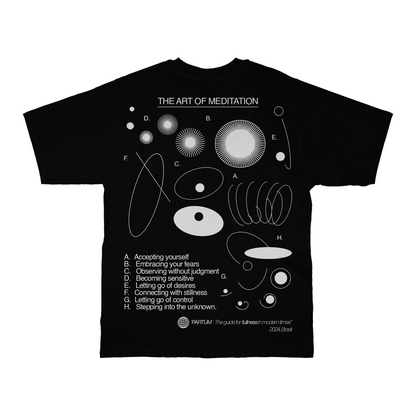 CAMISETA PARTUM THE ART OF MEDITATION PRETO