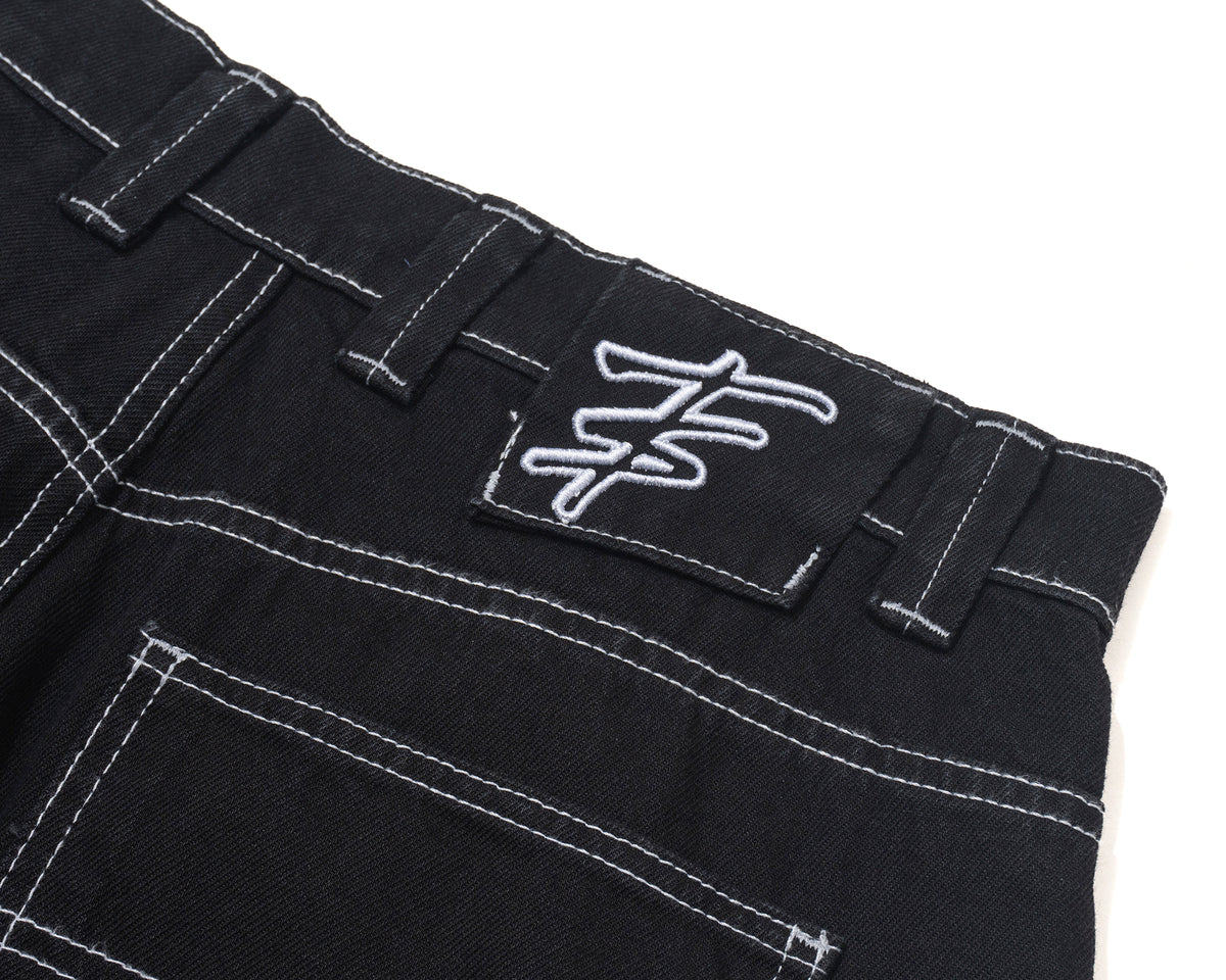 BERMUDA JEANS TROPICALIENTS COAL PRETO