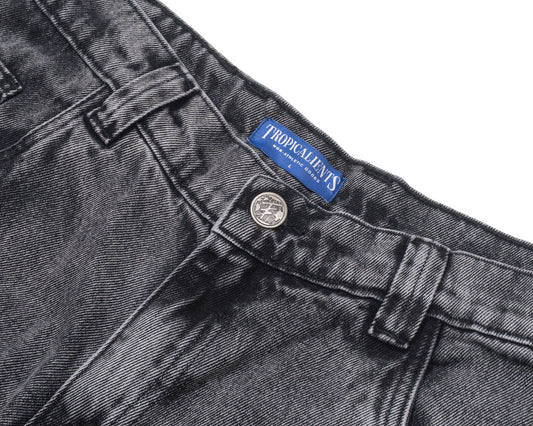 BERMUDA JEANS TROPICALIENTS ELEPHANT CINZA USADO