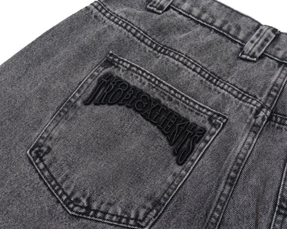 BERMUDA JEANS TROPICALIENTS ELEPHANT CINZA USADO