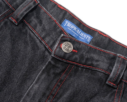 BERMUDA JEANS TROPICALIENTS RED NIGTH PRETO