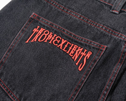 BERMUDA JEANS TROPICALIENTS RED NIGTH PRETO