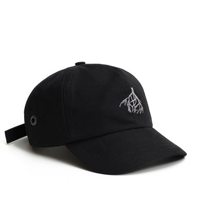BONE SIX PANEL BARRA RIZOMA PRETO