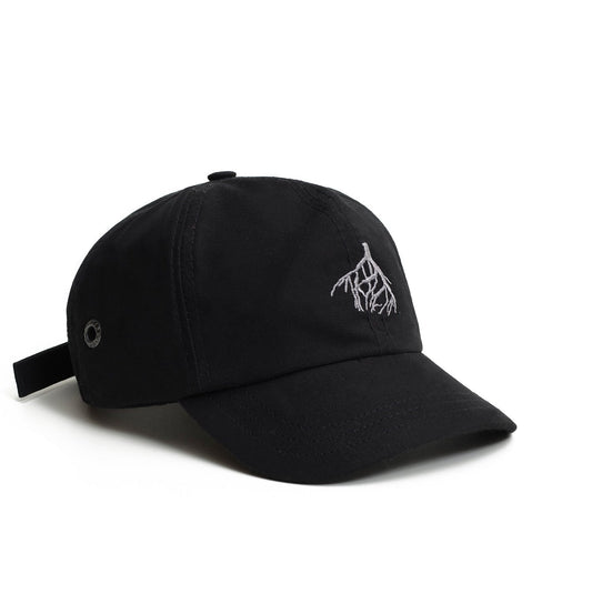 BONE SIX PANEL BARRA RIZOMA PRETO