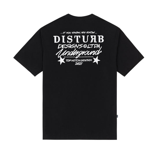CAMISETA DISTURB BALL PEN BLACK