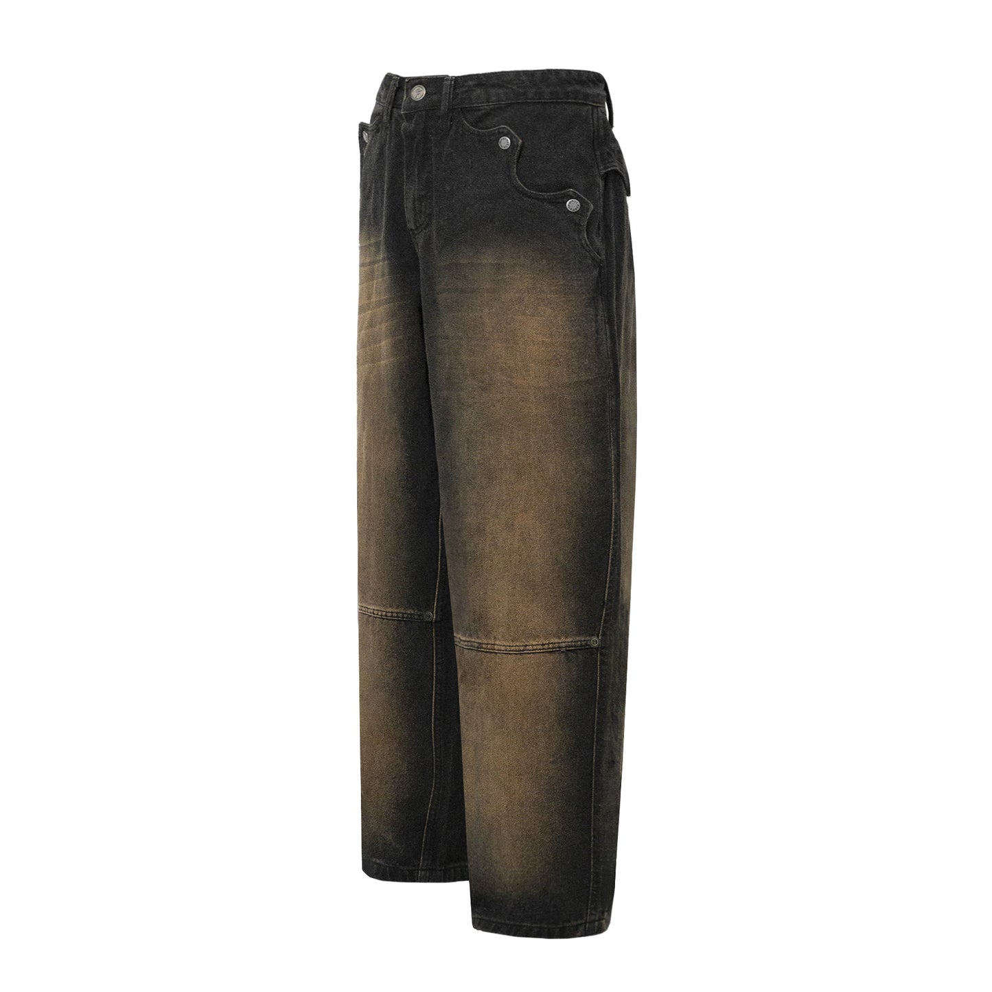 CALÇA BARRA CREW JEANS CORAÇÃO PRETA