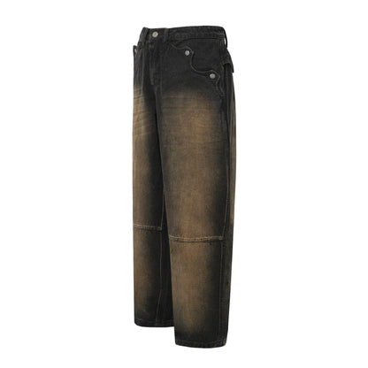 CALÇA BARRA CREW JEANS CORAÇÃO PRETA